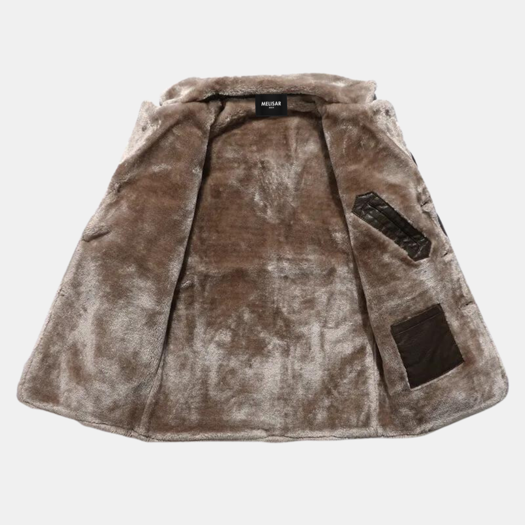 Fabio | Chaqueta de cuero con forro