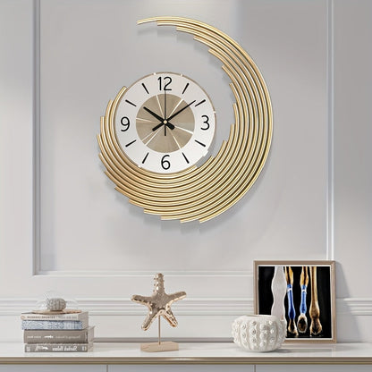 Reloj de Pared Moderno 3D de Metal | Reloj Decorativo con Movimiento de Cuarzo Silencioso