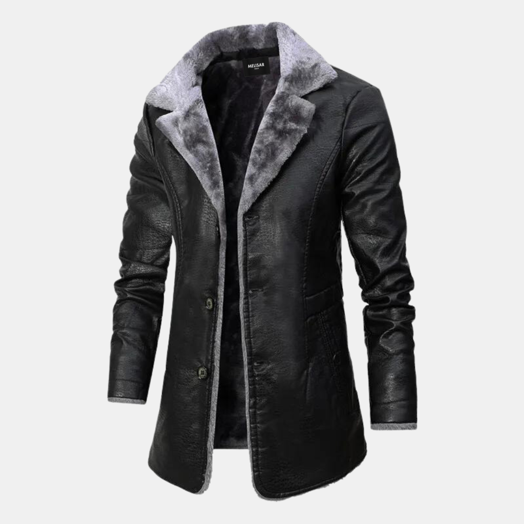 Fabio | Chaqueta de cuero con forro