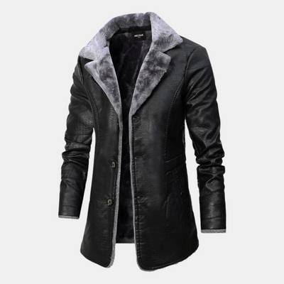 Fabio | Chaqueta de cuero con forro