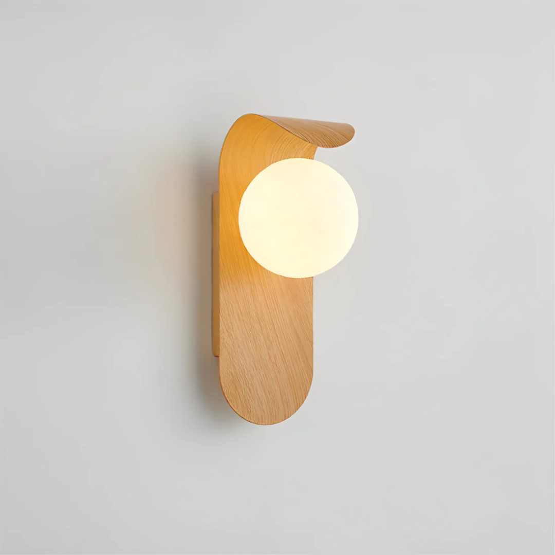 Lámpara de Pared LED Escandinava Icar | Diseño Minimalista de Madera