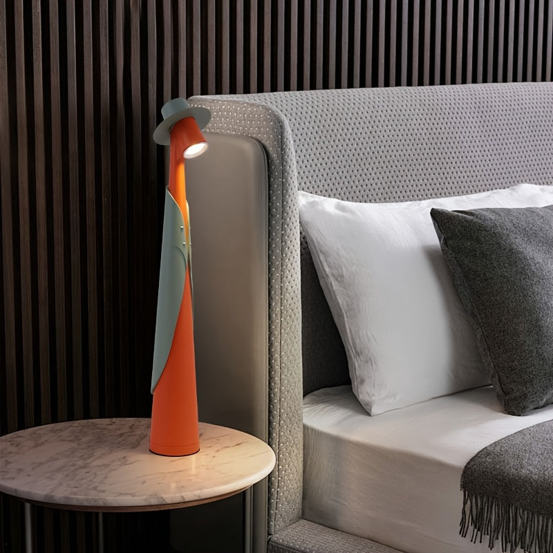 Lámpara de Sombrero LED Recargable Moderna | Lámpara de Escritorio con Toque Creativo