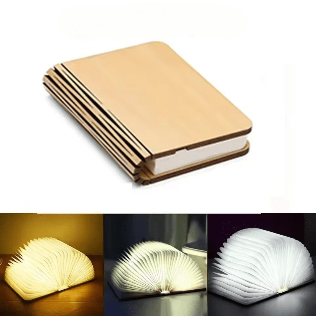 Lámpara de Mesa Lumibook | Luz Recargable Plegable 360°
