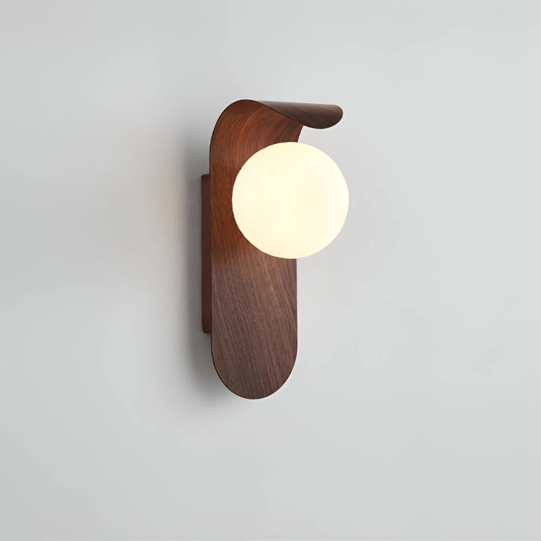 Lámpara de Pared LED Escandinava Icar | Diseño Minimalista de Madera