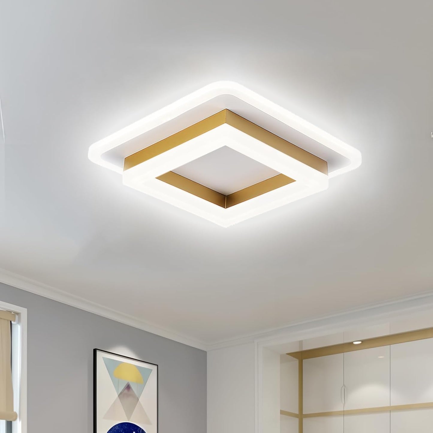 Luz de Techo LED Cuadrada | Lámpara Moderna de Montaje Empotrado