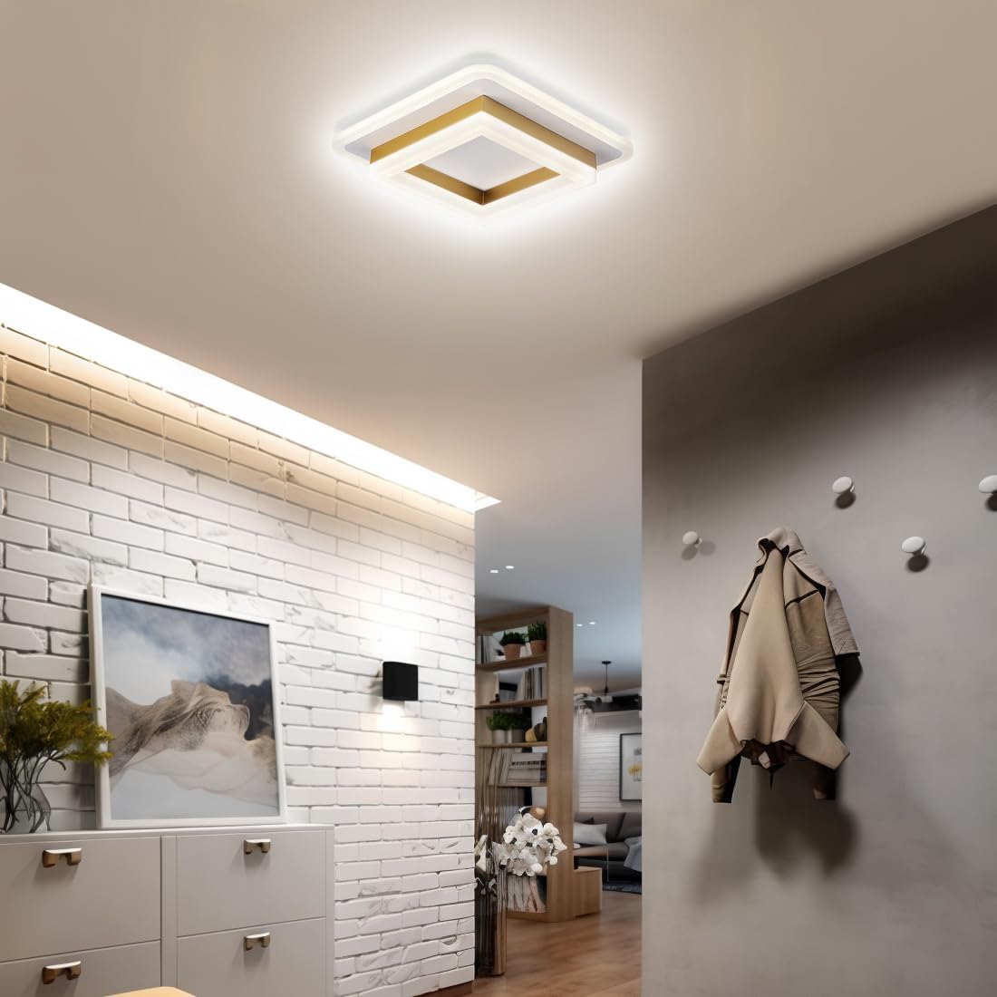 Luz de Techo LED Cuadrada | Lámpara Moderna de Montaje Empotrado