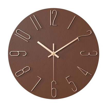 Reloj de Pared Moderno Noble | Diseño Minimalista en Dorado