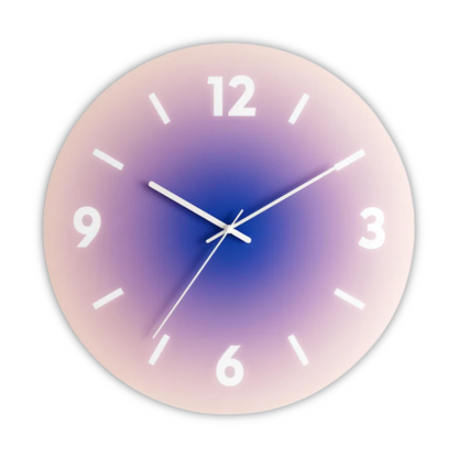 Reloj de Pared de Cristal Sunset | Diseño Moderno en Degradado