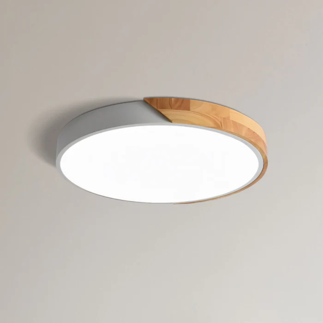 Lámpara de Techo LED | Diseño Moderno Nórdico de Madera