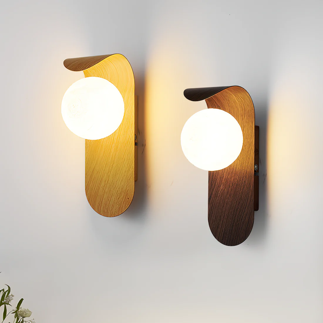 Lámpara de Pared LED Escandinava Icar | Diseño Minimalista de Madera
