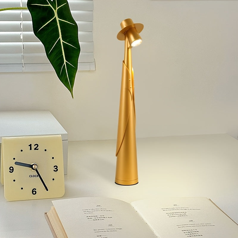 Lámpara de Sombrero LED Recargable Moderna | Lámpara de Escritorio con Toque Creativo