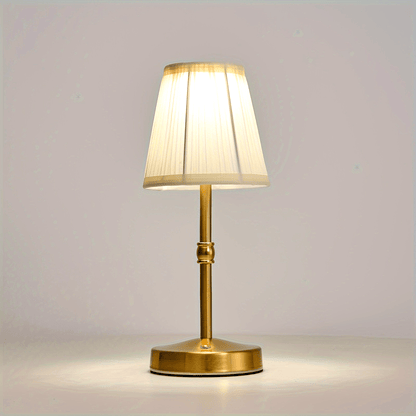 Lámpara de Mesa Inalámbrica de Latón Antiguo | Luz LED Táctil Recargable