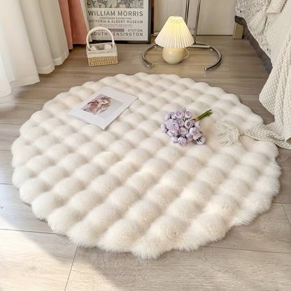 Alfombra Redonda de Burbujas Cloud Comfort | Alfombra Circular Suave y Esponjosa