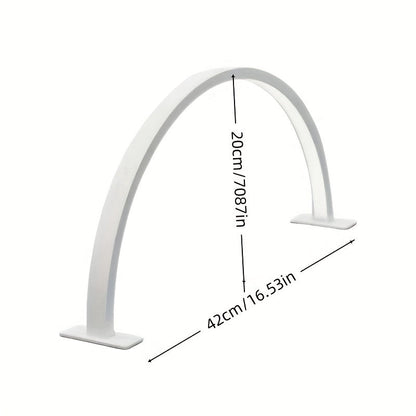 Lámpara de Escritorio LED Luna Creciente | Luz Metálica Ajustable con USB