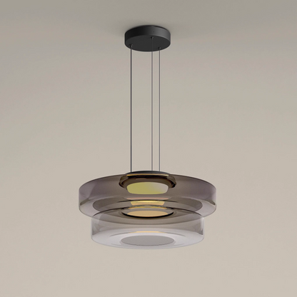Lámpara colgante de vidrio | Luz colgante estilo Bauhaus