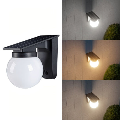 Luz de Pared LED Solar Globe | Iluminación Exterior Inteligente Regulable
