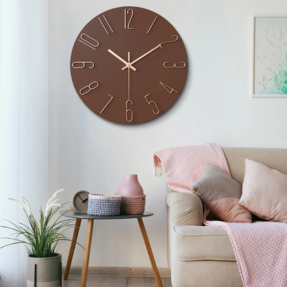 Reloj de Pared Moderno Noble | Diseño Minimalista en Dorado