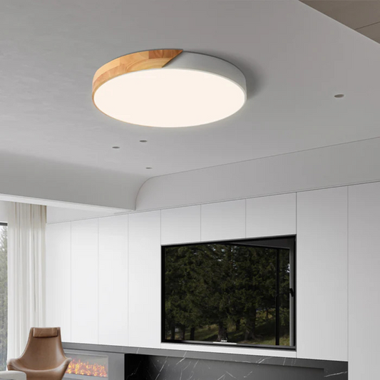 Lámpara de Techo LED | Diseño Moderno Nórdico de Madera