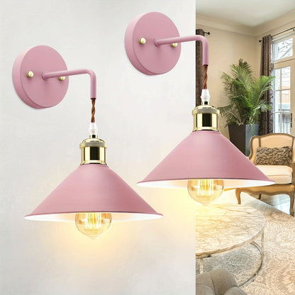 Aplique de pared moderno de metal | Lámpara de pared industrial con acabado en aceite
