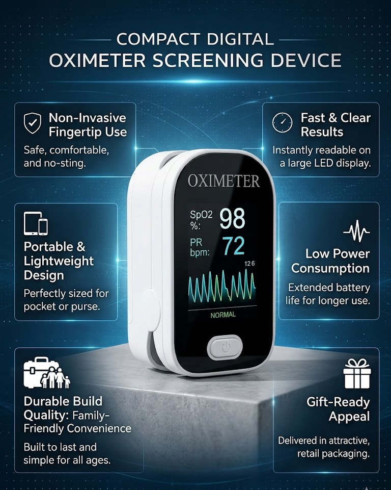 Oxímetro Digital No Invasivo Monitor Salud