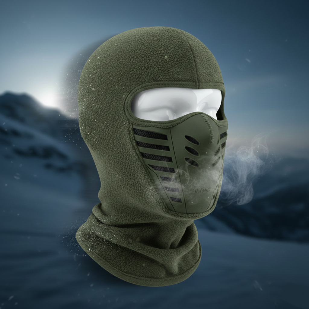 Mascarilla facial térmica de invierno a prueba de viento con cobertura total para deportes al aire libre