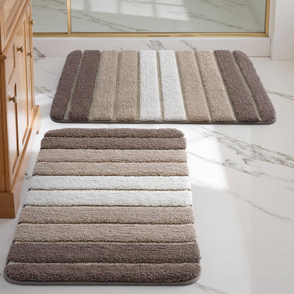 Alfombrilla de baño antideslizante de microfibra absorbente para suelo de baño