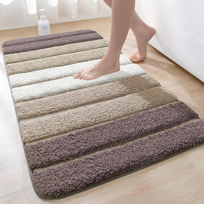 Alfombrilla de baño antideslizante de microfibra absorbente para suelo de baño