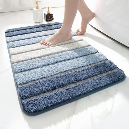 Alfombrilla de baño antideslizante de microfibra absorbente para suelo de baño