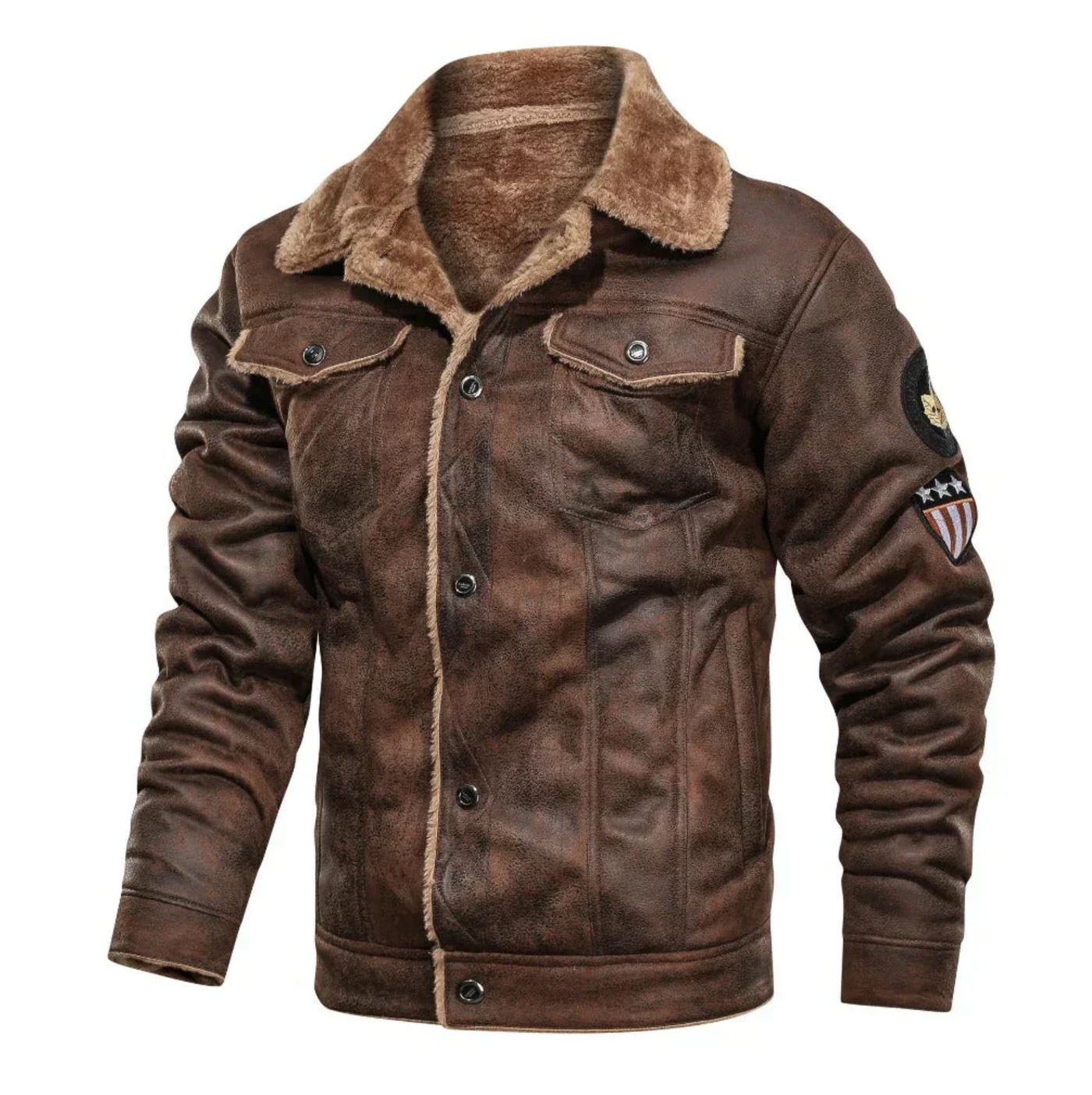 Chaqueta de piel Slavomir | Flight Streak