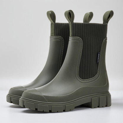 Botas de mujer tobilleras Chelsea con suela antideslizante estilo exterior