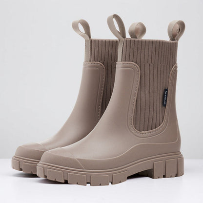 Botas de mujer tobilleras Chelsea con suela antideslizante estilo exterior