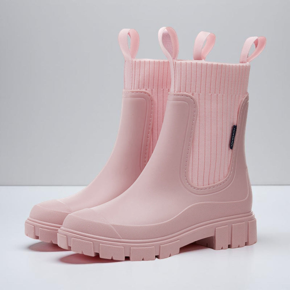 Botas de mujer tobilleras Chelsea con suela antideslizante estilo exterior