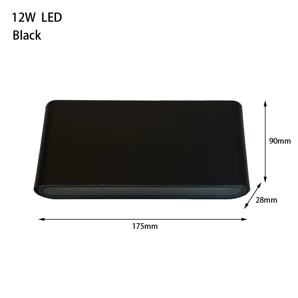AeroBeam | Lámpara de Pared Exterior Impermeable | Aluminio Resistente, Eficiente en Energía