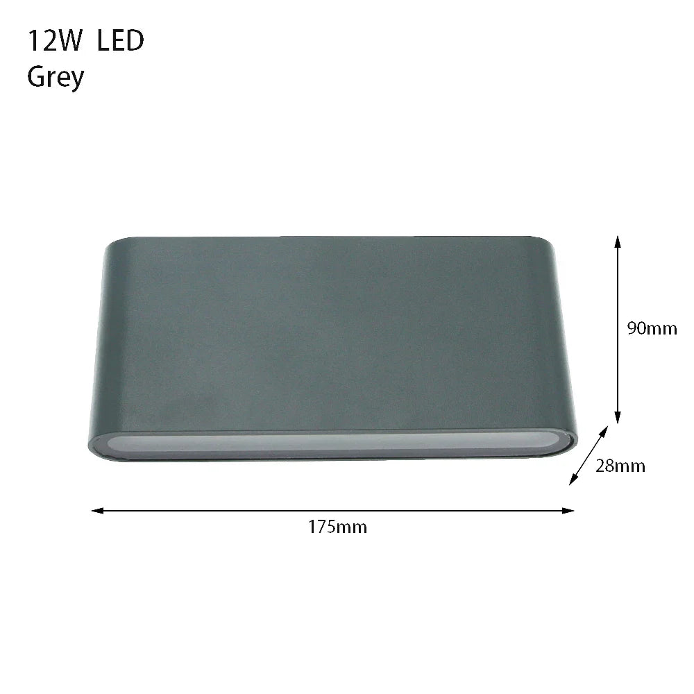 AeroBeam | Lámpara de Pared Exterior Impermeable | Aluminio Resistente, Eficiente en Energía