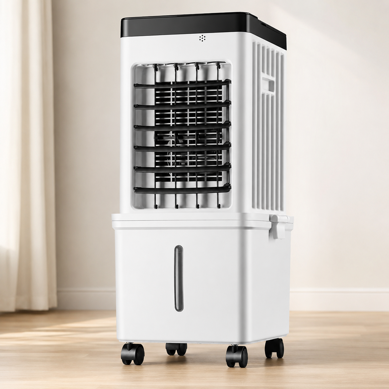 Ventilador enfriador evaporativo portátil con temporizador de 12 horas