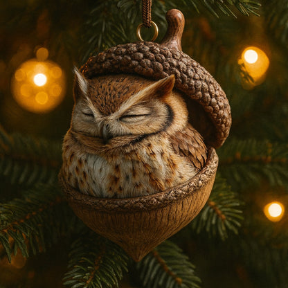 Adornos Navidad Animales Bosque Bellota Árbol