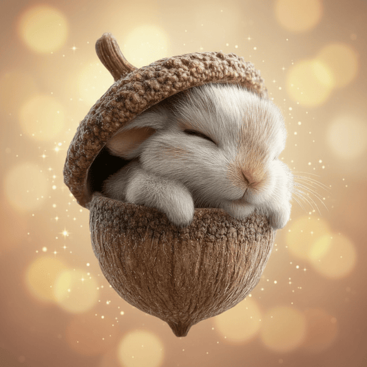 Adornos para árbol de Navidad hechos a mano con decoraciones de bellotas y animales del bosque