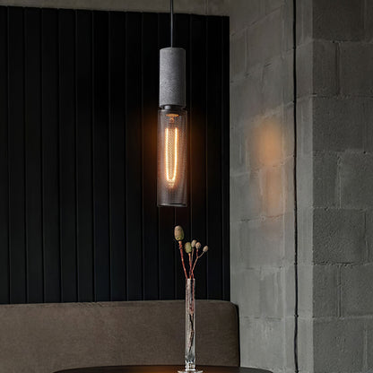 Lámpara Colgante de Concreto Urbana | Lámpara Colgante LED Industrial