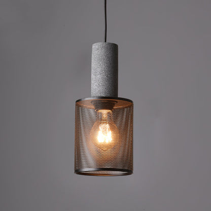 Lámpara Colgante de Concreto Urbana | Lámpara Colgante LED Industrial