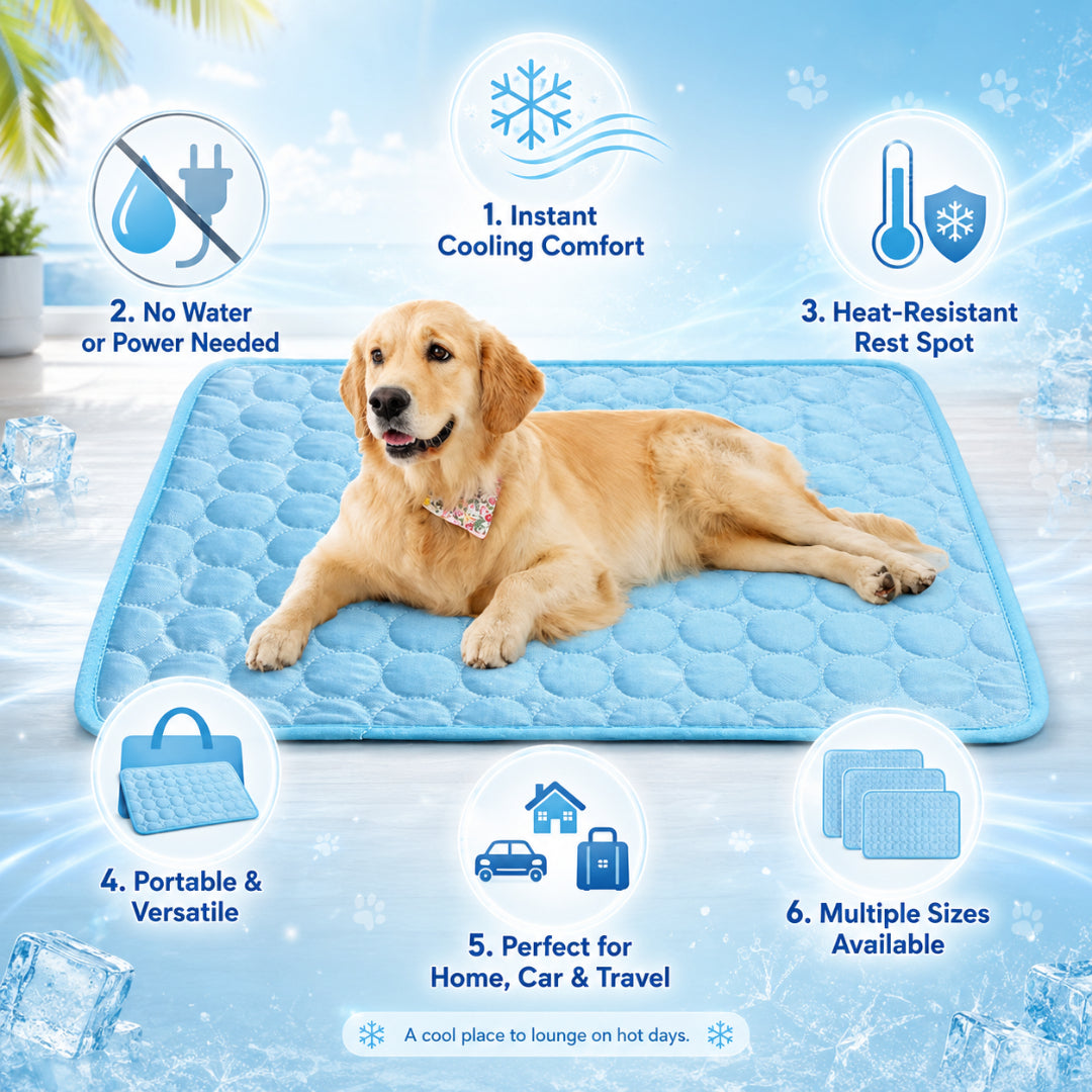 Alfombrilla refrescante para perros, tapete refrigerante resistente al calor para mascotas