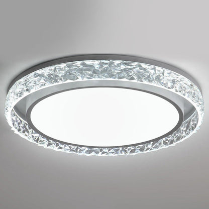 Lámpara de Techo LED Crystal Halo | Montaje Empotrado Regulable con Control Remoto
