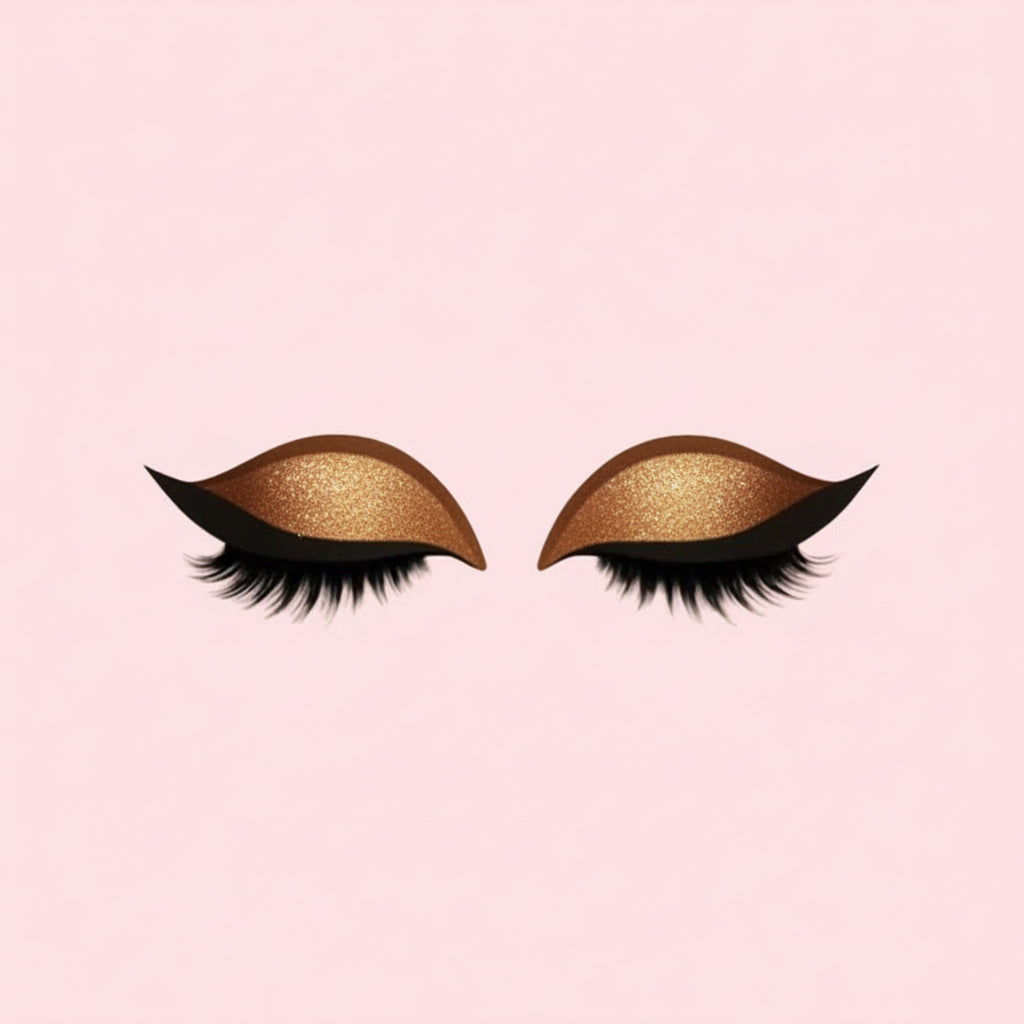 Pestañas postizas 3 en 1 Sombras de ojos delineador adhesivo reutilizable