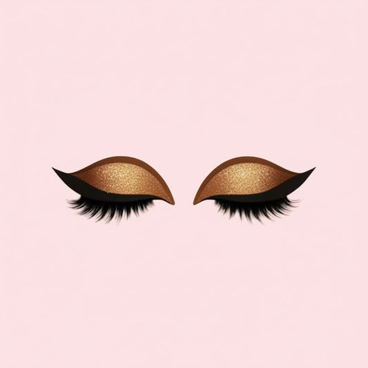 Pestañas postizas 3 en 1 Sombras de ojos delineador adhesivo reutilizable