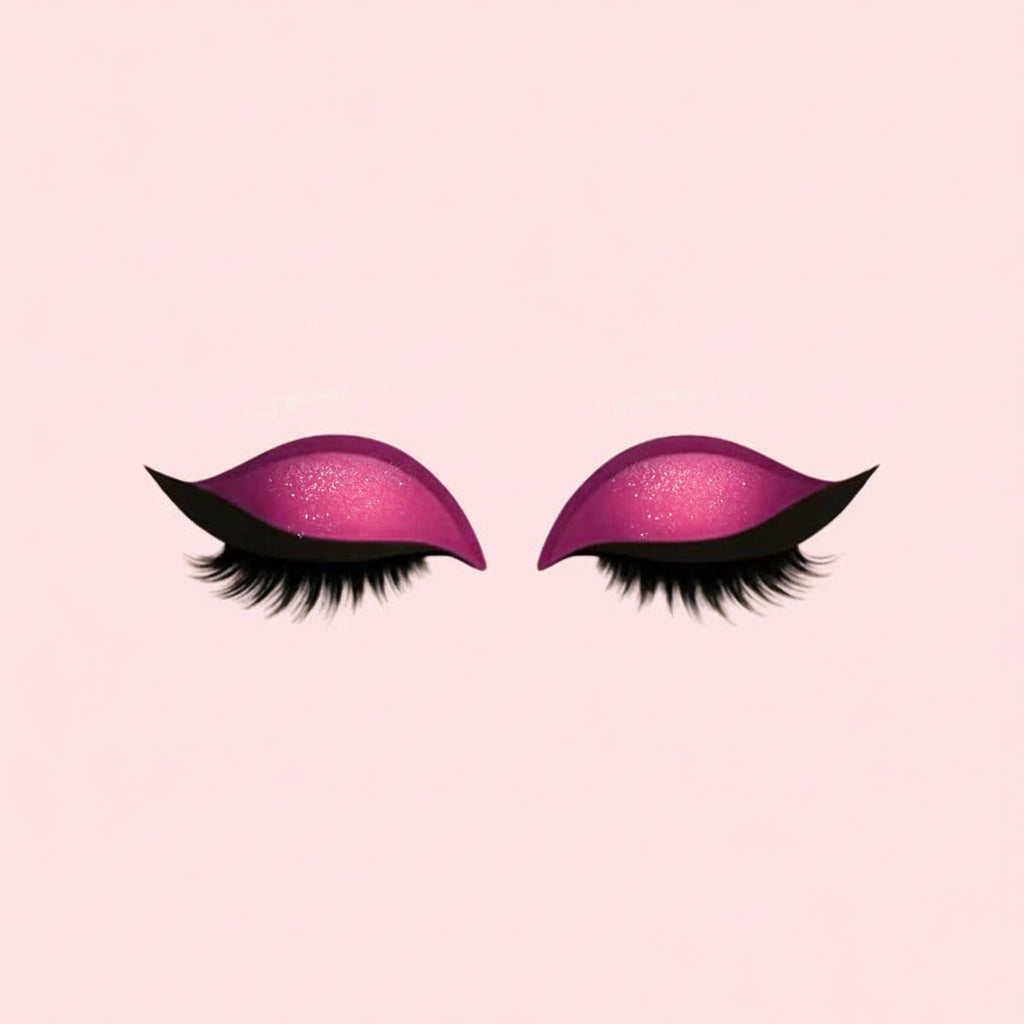 Pestañas postizas 3 en 1 Sombras de ojos delineador adhesivo reutilizable