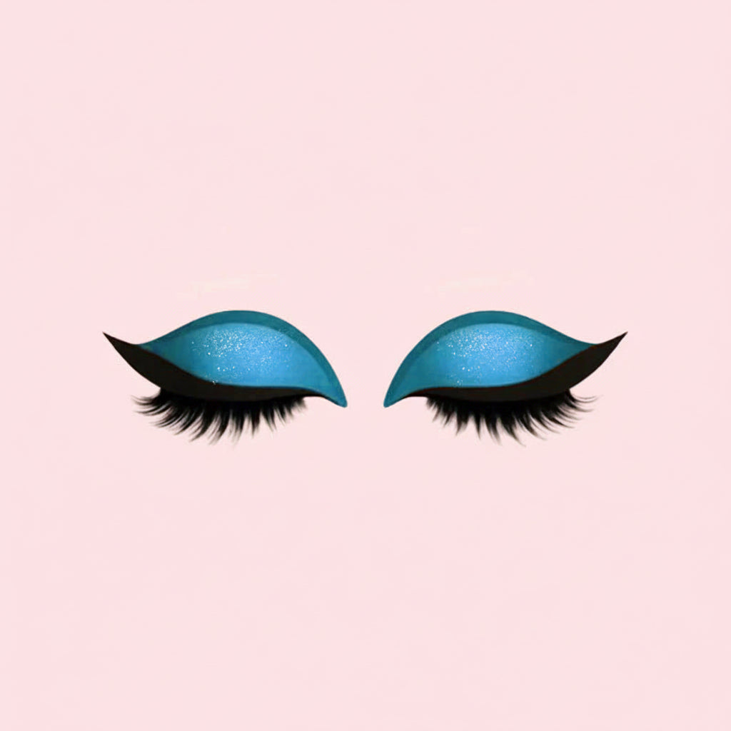 Pestañas postizas 3 en 1 Sombras de ojos delineador adhesivo reutilizable