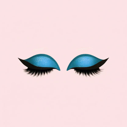 Pestañas postizas 3 en 1 Sombras de ojos delineador adhesivo reutilizable