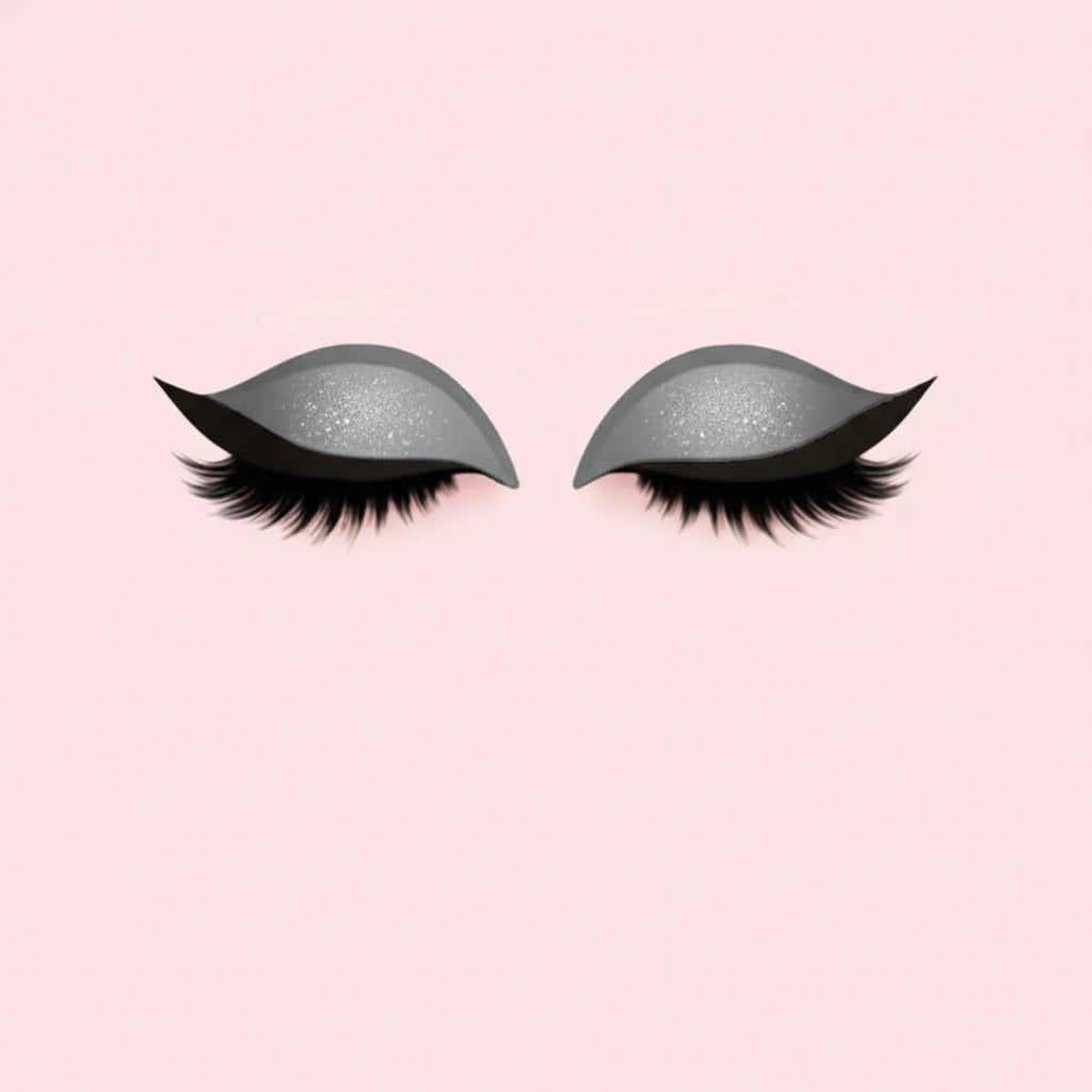 Pestañas postizas 3 en 1 Sombras de ojos delineador adhesivo reutilizable
