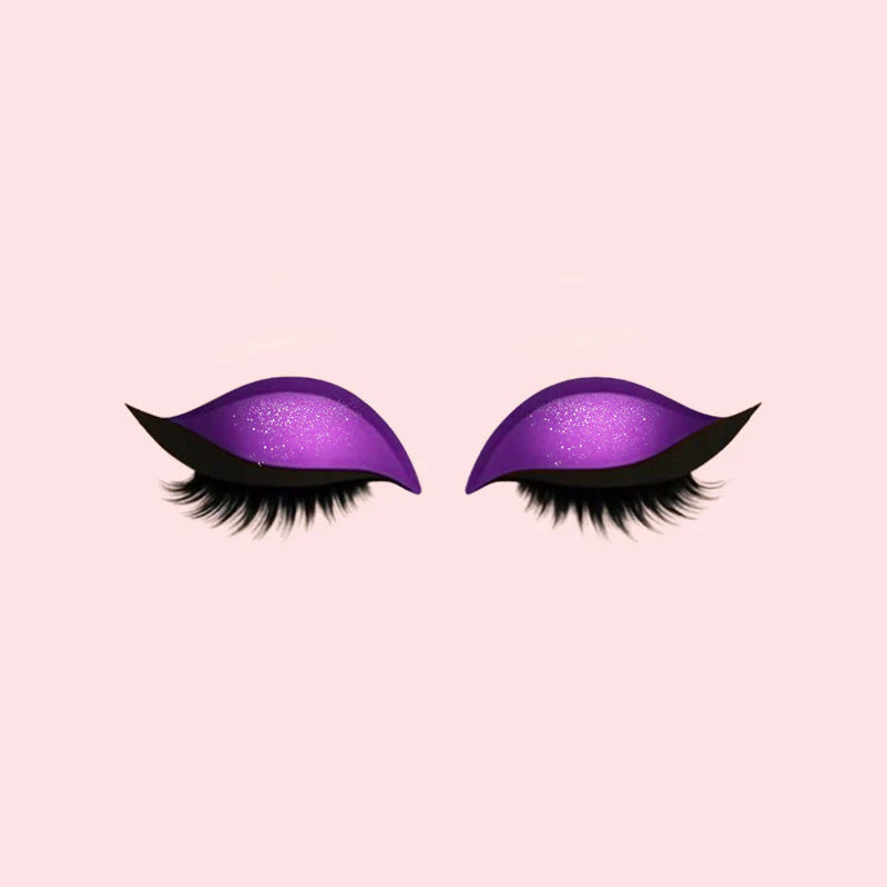 Pestañas postizas 3 en 1 Sombras de ojos delineador adhesivo reutilizable