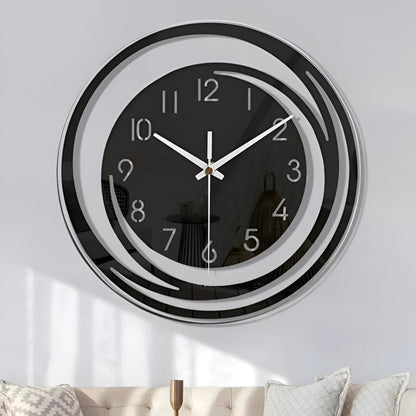 Reloj de Pared Sorana | Diseño Escandinavo Moderno en Acrílico Negro