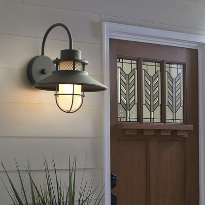 Lámpara de Pared Exterior Felix | Luminaria Industrial Impermeable